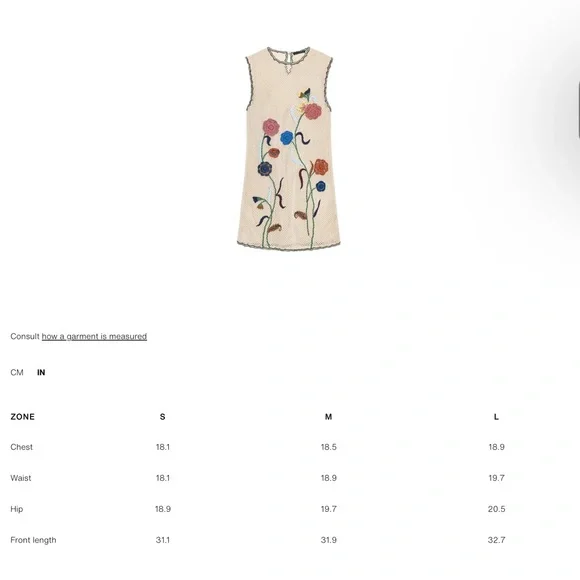 NWT Zara Woman ZW COLLECTION Crochet Dress with Floral Embroidery - Picture 16 of 16